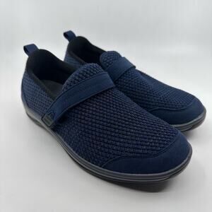 Orthofeet WMNS Quincy 823 Stretchable Slip-On Shoes US 7.5B Blue Comfort Support